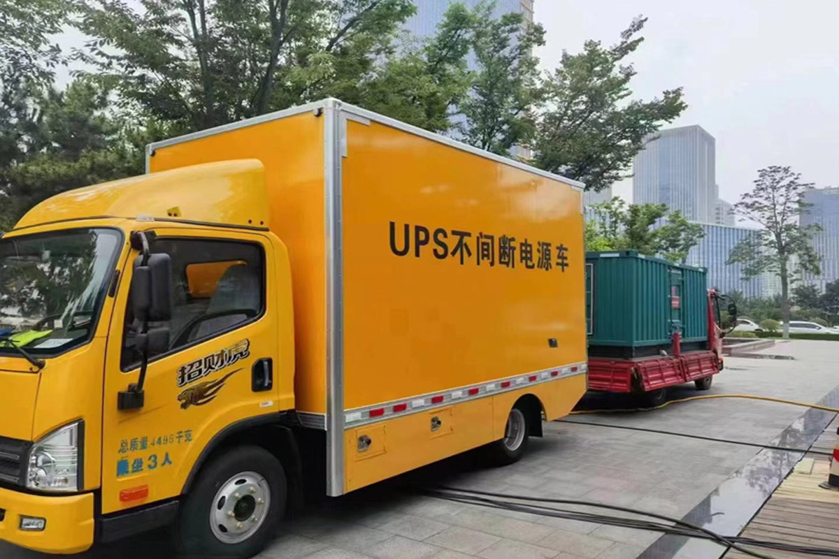昭通发电机租赁施工现场