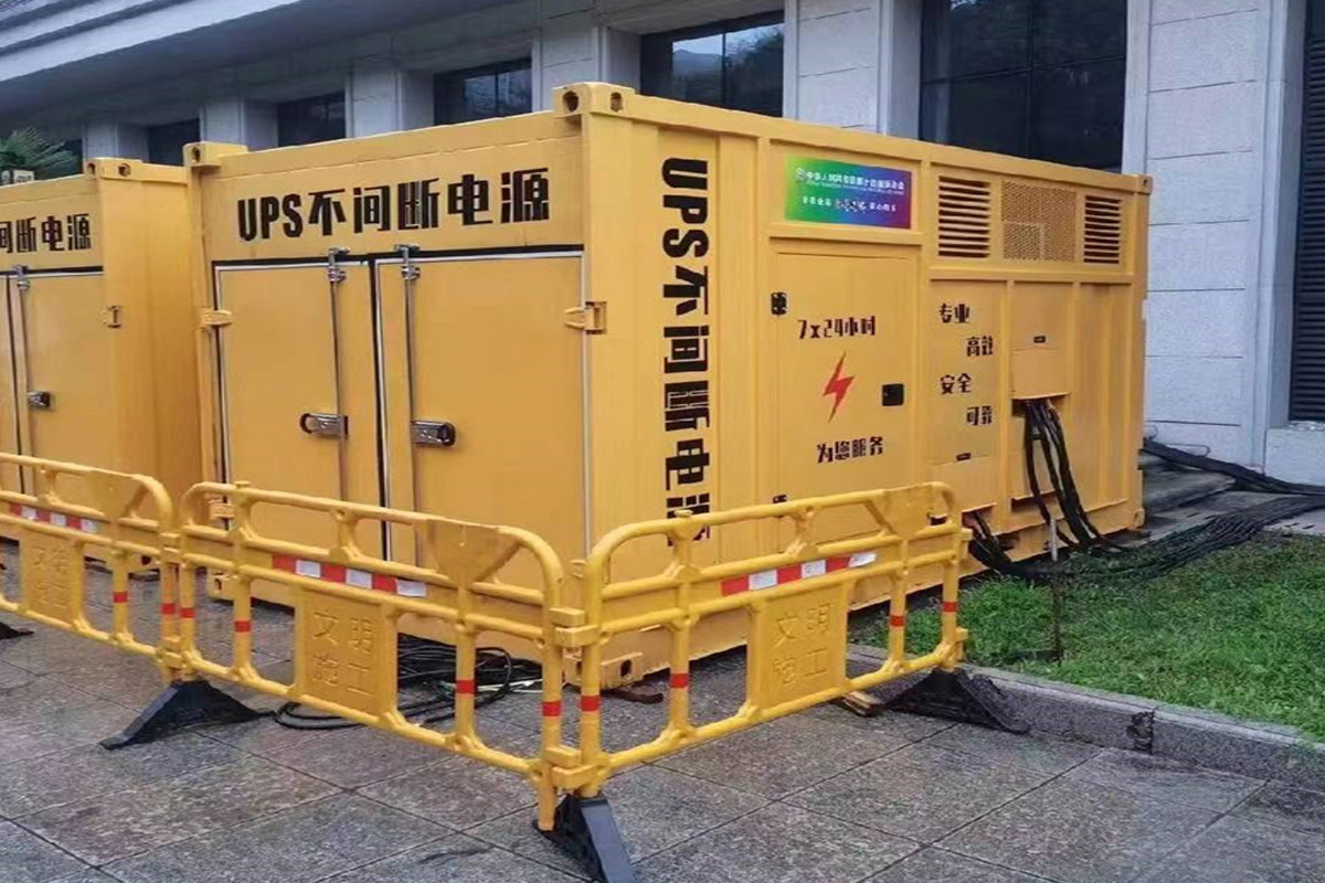 昭通发电机租赁施工现场